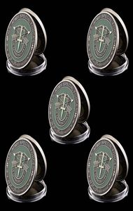 5pcs US America Army Craft Forces spéciales Nice Green Military Béret Metal Challenge Cooin Coinbles7213515