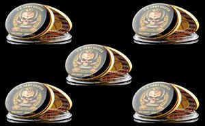 Moneda militar del ejército de EE. UU., artesanía, Sniper Hawk, valores centrales, 1oz, chapado en oro, Challenge One S One Kill Coin9249554, 5 uds.