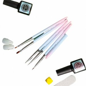 5pcs UV Gel Lijnen Schilderij Tekening Pen DIY Manicure Tool Make Accories Profial Nail Art Brush Set Ontwerp nail Tip I5jd #
