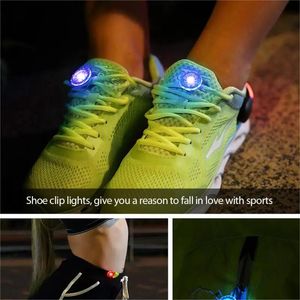 5 pièces, Mini lumière de sécurité étanche, pince à chaussures éclairante d'avertissement, lumière Led pour course à pied, cyclisme de nuit, accessoires de Sports de plein air D2.0