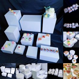 5PCS Wedding Party Candy Bar Decoratie Kolom Riser Buffet Houder Feest Dessert Cake Fruit Cookie Drink Cupcake Voedsel Tafel centerpieces Stand