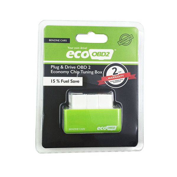 Boîte de réglage de puce économique EcoOBD2, 5 pièces, Plug And Drive, pour essence 15%, économie de carburant, haute qualité 225s