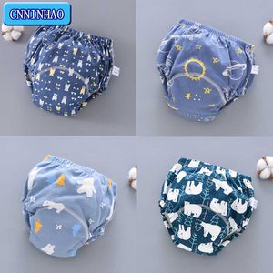 5pcs Wholesale 6 Layer Waterproof Reusable Cotton Baby Training Pants Infant Shorts Underwear Cloth Diaper Nappies Panties Nappy Changing