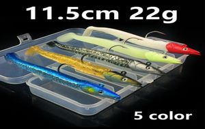 5pcs1box 115cm 22G Jigs Crochets de pêche à poisson Fishhooks Single Hook Fishing Lure BAITS LURS PESCA TACLE DE PISCE B142528248773737795