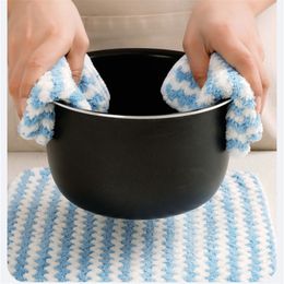 5pcscleaning Cuisine Cuisine Rétalonnage serviette à tampon Dishcloth Rags Gadroget Microfibre Clince de table