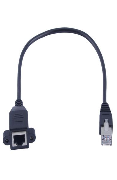 5pcslot 30cm1m RJ45 Câble mâle à vis femelle Panneau de vis Femelle Ethernet LAN Extension du réseau Cable 4281037