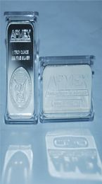 5PCSLOT American Precious Metals Exchange APMEX 1 oz 999 plaqué Silver Bar3597012