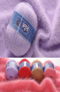 5pcslot fil de laine de velours de vison doux en cachemire pour le tricot à la main longs fils de crochet de laine en peluche pour l'automne hiver luxe de haute qualité 22594805