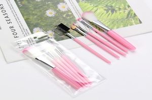 5pcslot à paupières Fondation Fondation Eyeliner Eyeliner Eyellash Lip Brush Makeup Brushes Cosmetic Tool Make Up Set7223649