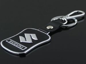 5PCSLOT Fashion Car Logochain pour souzuki Metal Leather Keyring Key Chain Ring Llaveros Chaveiro Key Holder5593972