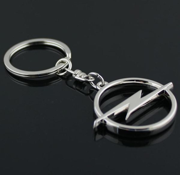 5PCSLOT Fashion Metal 3D Car logo Keychain Keychain Chain Keyring Key Ring Chaveiro Llavero pour Opel Auto Pendant Car Accessories Whol8945086