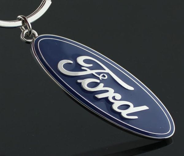 5PCSLOT Fashion Zinc Alloy Metal 3D Ford Car Logo Keychain Key Ring Llaveros Hombre Chaveiro Portachiavi. Key Chain5498507