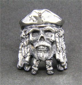 5pcslot Nouveaux hommes garçons cool fantôme Skull Ring 316l Bijoux de mode en acier inoxydable Ring Skull Hip Style 95405606315180