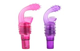 5pcslot imperméable forme de doigt gpoint vibratrice gicler la fusée Tickler pochet gspot clitoral stimulate avec le vente au détail pakcag8875077