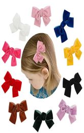 5pcsset 3 pouces cheveux arcs filles pinces à cheveux mignon petit nœud papillon enfants barrettes bébé BB clips filles accessoires de cheveux bébé accessoire B38258807