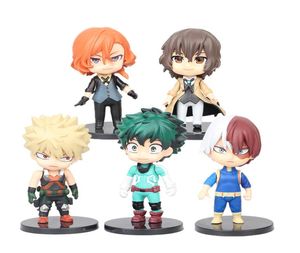 5pcSset anime mon héros universitaire figure Action toys midoriya izuku pvc modèle cadeau dhl5321210