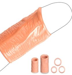 5pcSset Pan Correction du pénis Souchée de pénis deux tailles Détage éjaculation Forme de vis de pénis Anneau de bite