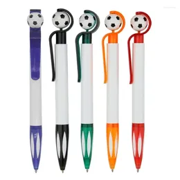 5Pieces Football Ballpoint Pens intrekbare pen Schrijf soepel 1,0 mm