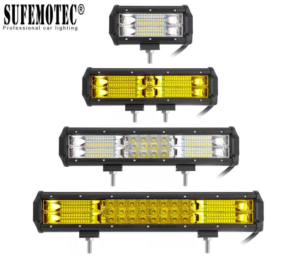 5quot 9quot Barra de luces LED de 12 pulgadas 12V 24V Lámpara de trabajo de haz combinado de punto de inundación para ATV 4X4 Camión todo terreno Camión Barco Pickup Motocicleta Dri5797294