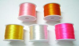 5Rollslot Stretch Elastische Beading Sieradenkoorden Draadbevindingen Componenten voor DIY Craft Gift 05mm WS11084396