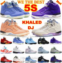 5S Crimson Sail Chaussures de basket-ball DJ Khaled We The Bests Graieful Father Of Asahd Another 5 Purple Coral Rich Pinksicle Laney Safty Orange White Cement Hommes Baskets