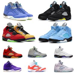 5s zapatos de baloncesto para hombre Oreo Fire Raging Red Jade Horizon Blue bird Sail Racer Blue Metallic Green Bean Sports Sneakers