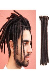 5 StandsLot 100 Dreadlocks faits à la main Extensions de cheveux synthétiques Crochet cheveux Kanekalon HipHop Style Dreadlock pour Men9577396