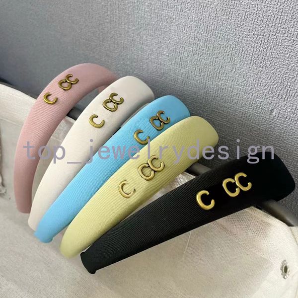 5Styles Designer Brand Hair Design Band Letter Bandan Bandon Femmes Stretch Cross Cairbands Sport Bands Bands Headwrap Girls Fashion Hair Accessoires