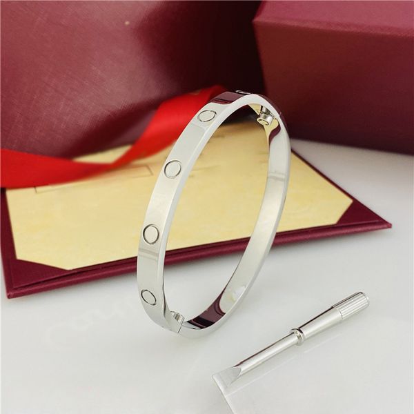 5ème Designer Femmes Hommes Amour Bracelet Bracelets équipage Bracelets Tournevis Titane Acier Or éructeur Argent mode pas de pilote de boulon clou vis diamant manchette