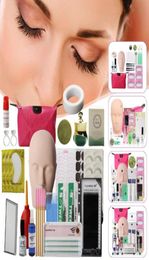 5Type valse wimperverlenging trainingskit oefening oefening mannequin hoofd set entransporteren wimpergereedschap kit oog lashes enten1163079