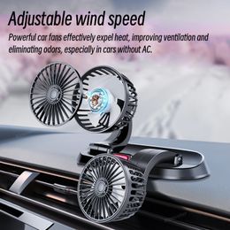 5V 12V 24V auto ventilator koelauto ventilator dual head usb auto ventilatorsnelheden verstelbare automatische koeler luchtventilator auto accessoires windregelgeving