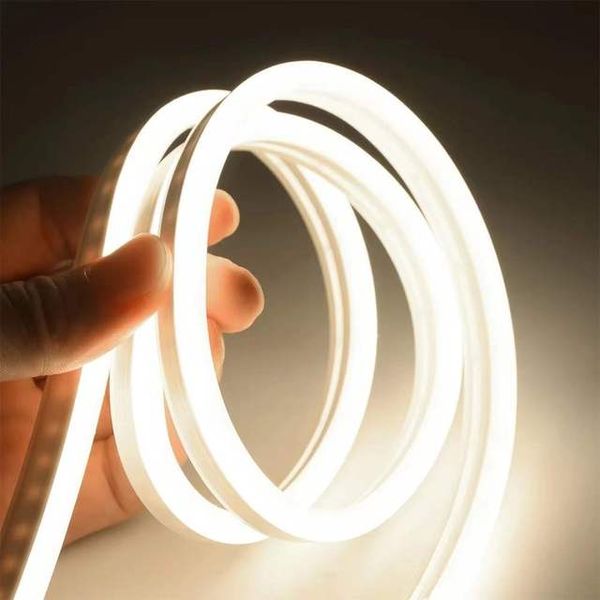 Bande lumineuse Led Flexible, étanche, 2835, Tube en silicone, blanc, rouge, glace, bleu, vert, jaune, rose, 1M, 2M, 5M, 5V, 12V, 24V