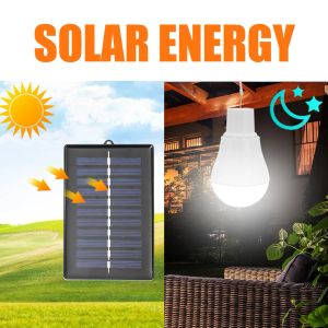 5V 15W 300lm Zonne -energie Power Outdoor Lamp USB LED LED LED LED LED LED LED BOUR VOOR HUIS BUITEN TUIN Camping Tentverlichting