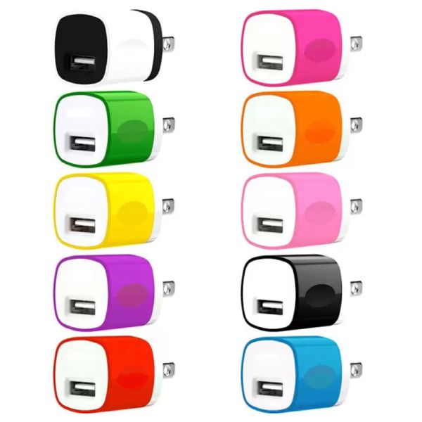 chargeurs de téléphone 5V 1A ports usb US Eu Ac chargeur mural adaptateur de prise pour iphone samsung s6 s7 edge téléphones intelligents