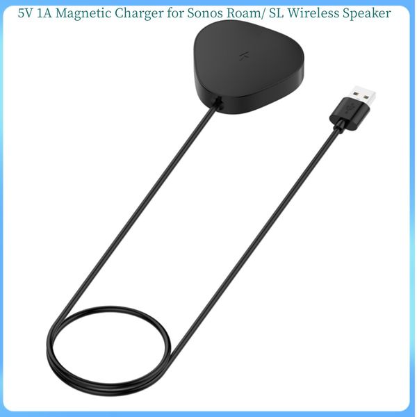 Chargeur magnétique 5V 1A pour haut-parleur sans fil Sonos Roam/ SL, haut-parleur Compatible Bluetooth avec Protection contre les surintensités