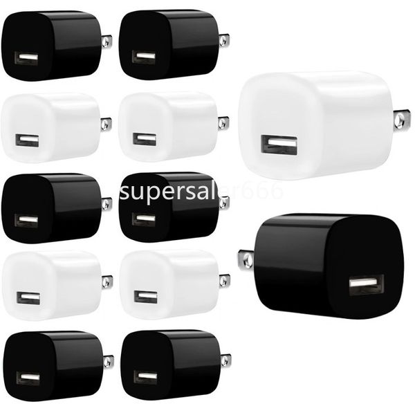 5 V 1A US Ac maison voyage chargeur mural adaptateur de prise pour iphone samsung htc xiaomi téléphone android blanc noir haute qualité S1