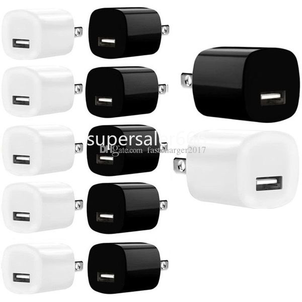 Cargador de pared para viaje en casa, adaptador de corriente para iphone 7, 8, 12, 13, 14, Samsung Galaxy s6, s7 edge, s8, s10, htc S1, 5V, 1A, EE. UU.