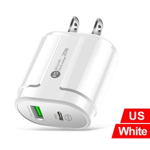 5V 2.4A 12W Puertos duales PD Cargador de carga rápida USB-C Tipo c Adaptadores de corriente para iPhone 12 13 14 15 Samsung htc lg teléfono android