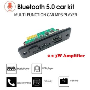 5V 2 x 3W versterker Bluetooth 5.0 Auto MP3 -speler Decoderbord Wireless FM Radiomodule TF USB AUX Audio