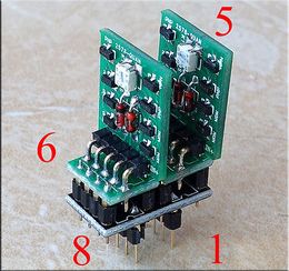 Envío gratuito 5V-22V Dual Diferencial Complemento completo de simetría Módulo discreto OP AMP dual para amplificador