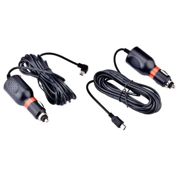 5V 2A Micro ou Mini 5pin Dash Cam Cam Car Adaptateur Posteur Light Charger 3,5 m Longueur de câble pour Garmin Car GPS DVR Charge