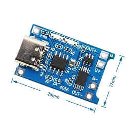 5V 2A Type-C USB 3.7V 18650 Lithium Li-ion batterij oplaadbord DIY Power Bank