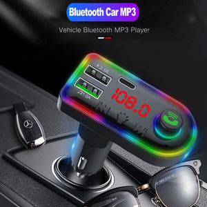 5V 3.1A Transmisor FM Bluetooth 5.0 Coche MP3 Kit manos libres inalámbrico U Disco / TF Reproductor de música con cargador PD