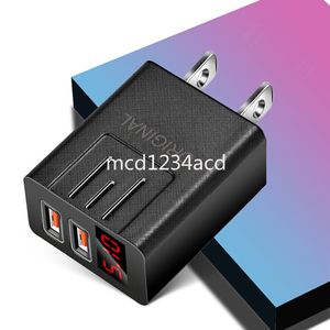 5V 3.1A Chargeur mural double USB haute vitesse AC Adaptateurs d'alimentation de voyage à domicile Prises EU US pour IPhone 12 13 14 15 Pro Samsung Galaxy s20 S22 S23 Utral HTC M1