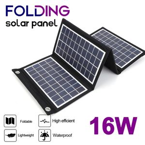 Banco de energía de Panel Solar plegable de 5V y 304050W para teléfono móvil, carga de batería USB Dual impermeable para exteriores, carga portátil 240110