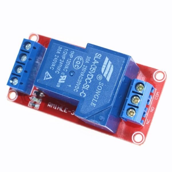 Freeshipping 5V 30A Módulo de relé de aislamiento bidireccional Disparador de nivel alto / bajo 5V 30A Módulo de relé de 1 canal