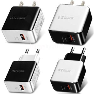 5V 3A QC3.0 rapide ue US AC chargeur mural de voyage adaptateur secteur pour Samsung S8 S9 S10 tablette PC Mp3 B1