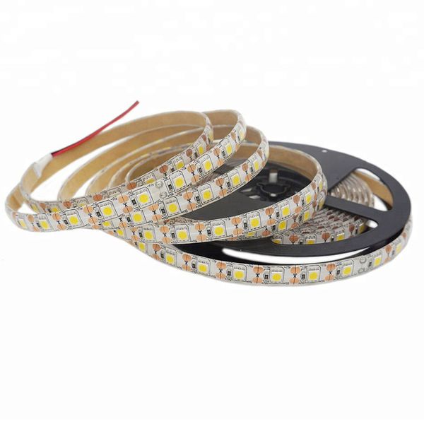 Bande lumineuse LED 5 V, 1 M, 60 LED SMD5050 RVB, flexible, multicolore, pour TV, maison, cuisine, chambre à coucher, décoration avec adhésif fort