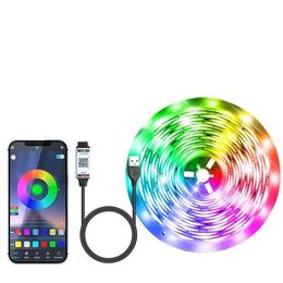 5V RGB 5050 LED LICHT STRIP USB Infrarood Remote Regeling Flexibele lamp tape Lintdiode voor festival party tv -bureau slaapkamer D2.0