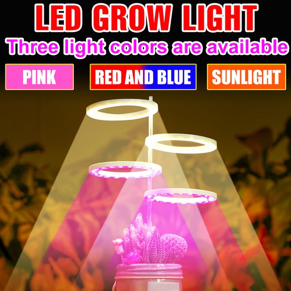 5V anneau grandir lumière LED phytolampes spectre complet plante lampe légumes croissance ampoule hydroponique éclairage graines fleur plantation boîte de culture